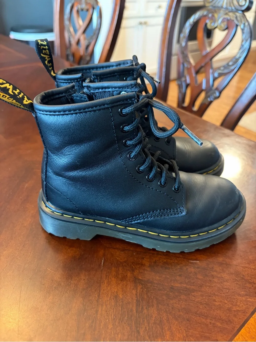 Dr. Martens Toddler 1460 Softy T Leather Lace Up Boots